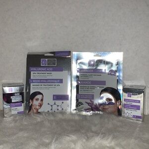 Facial bundle, gel and spa treatment mask, hydrogel sleep face mask, skin cream